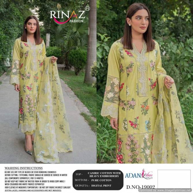 Rinaz Adan Libas 10 Digital Print Festival Wear Cotton With Embroidery Pakistani Salwar Kameez